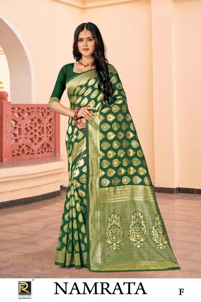 Ronisha Namrata Designer Banarasi Silk Saree Catalog